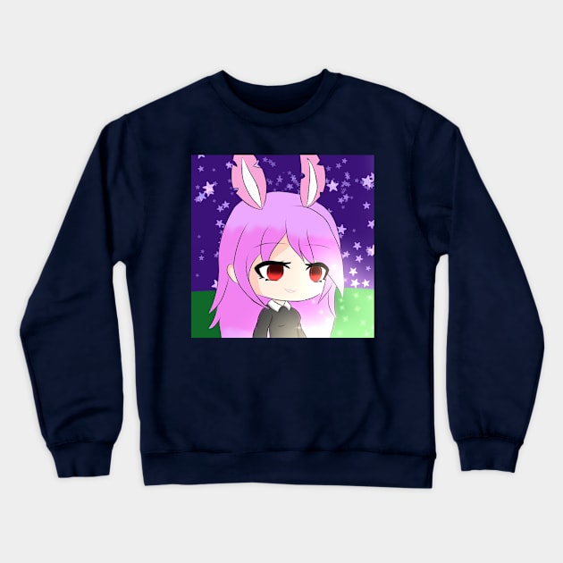 Cute Girl Crewneck Sweatshirt by ItzPeachyDa_Unicorn